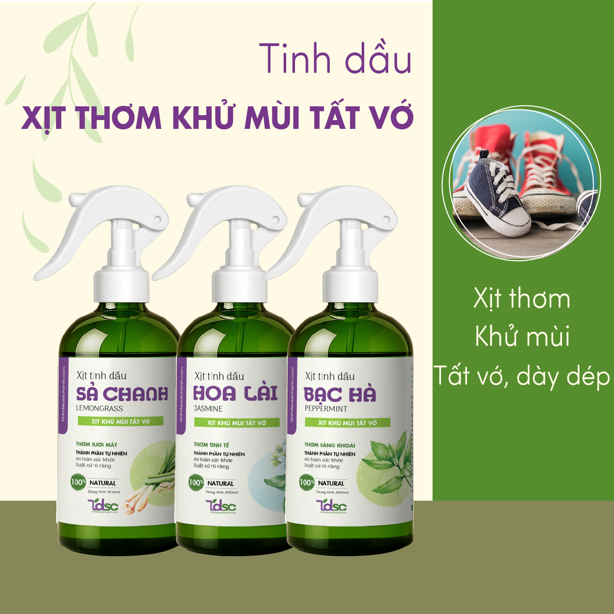 Xịt Thơm Khử Mùi Tất Vớ