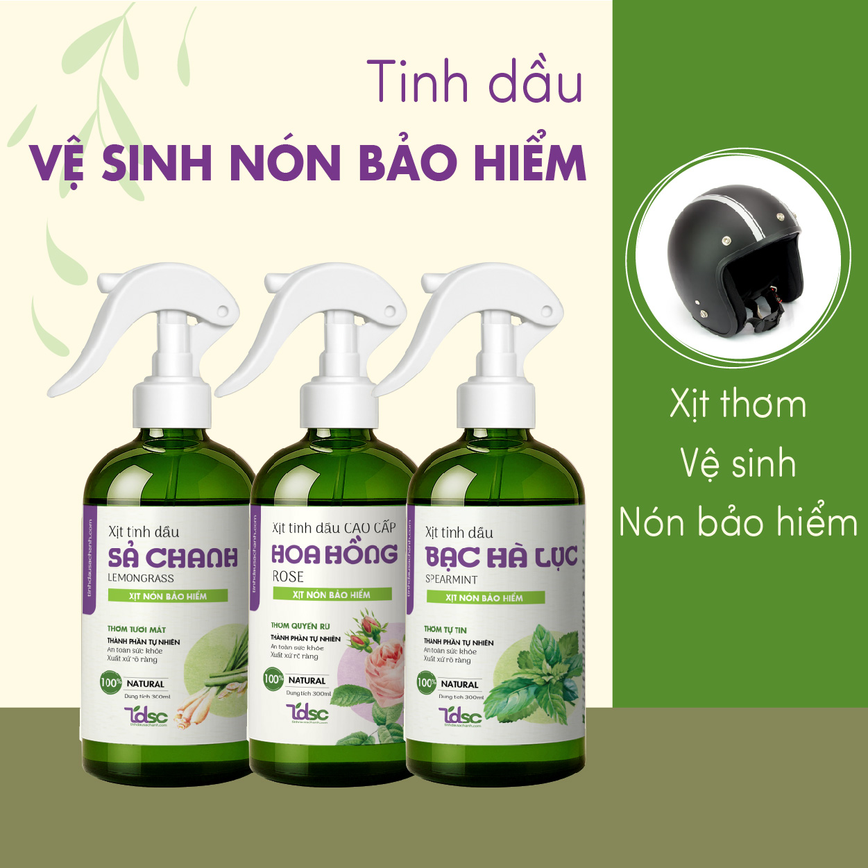 Xịt Thơm Nón Bảo Hiểm