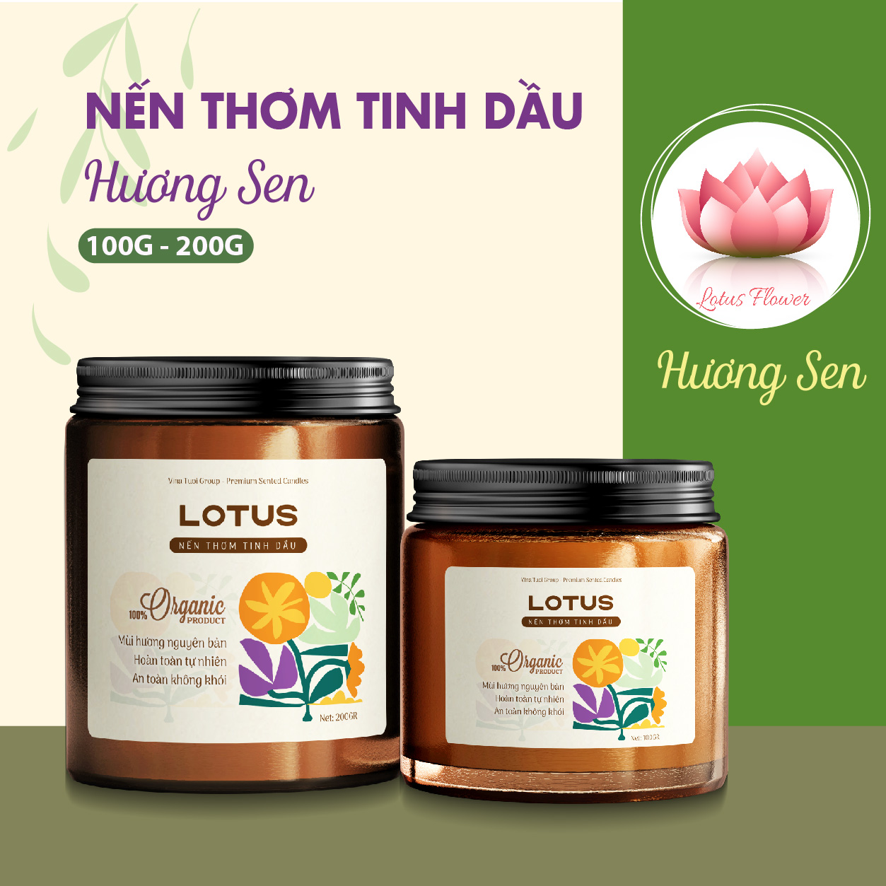NẾN THƠM TINH DẦU HƯƠNG SEN 19