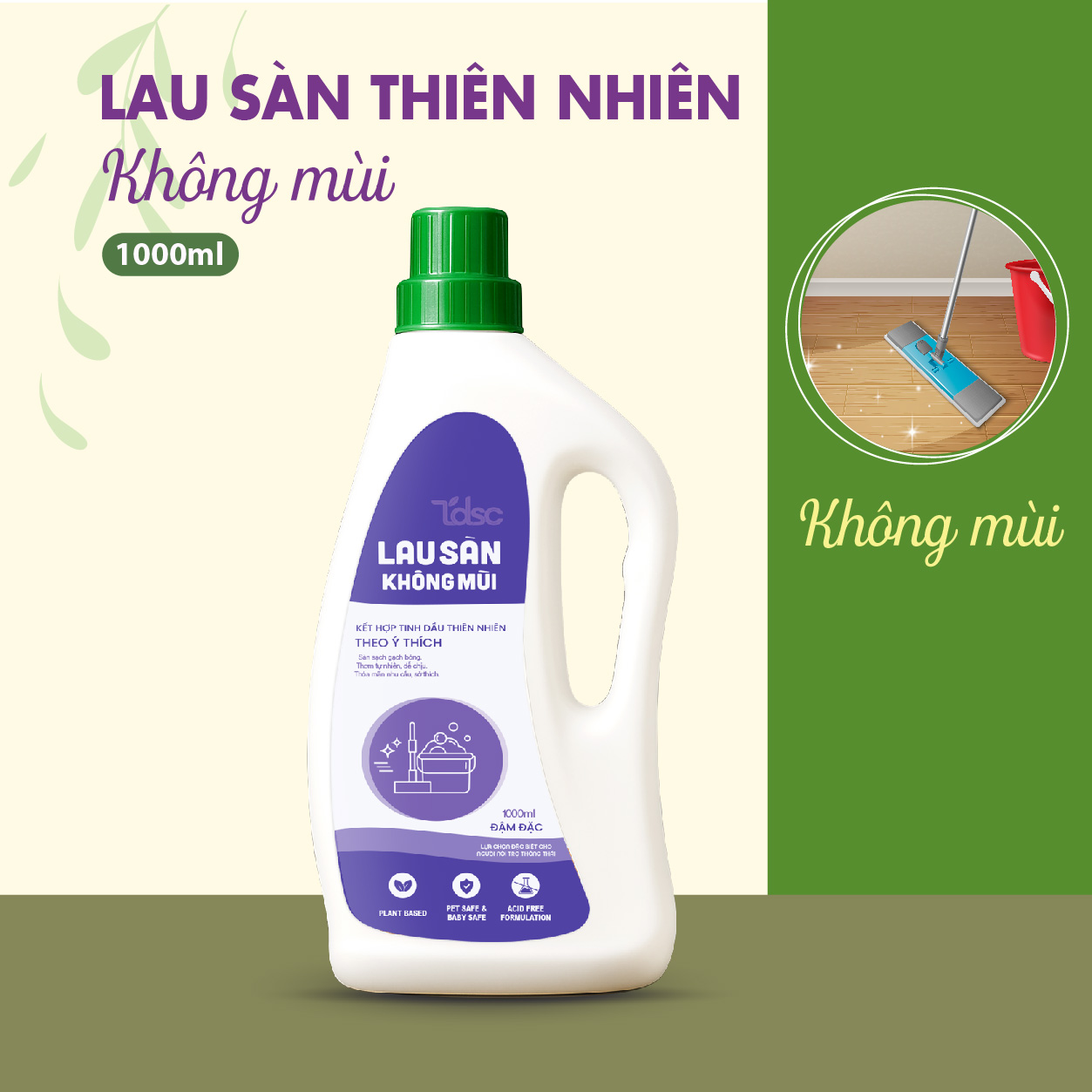 NƯỚC LAU SÀN THIÊN NHIÊN KHÔNG MÙI