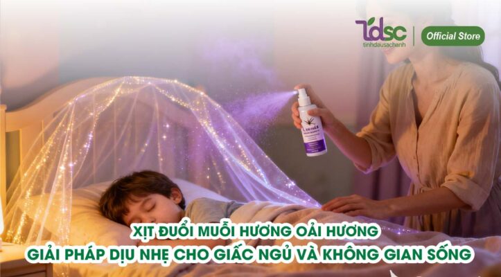 Xịt đuổi muỗi hương oải hương – Giải pháp dịu nhẹ cho giấc ngủ và không gian sống