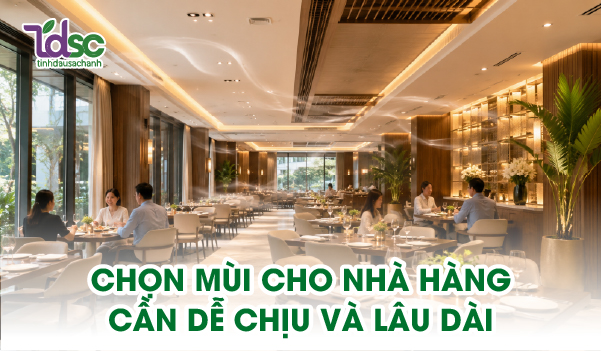 Mùi hương dễ chịu cho không gian nhà hàng